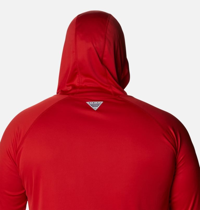 Men's Columbia PFG Terminal Tackle Hoodie Red | Plus Size CA-MA634